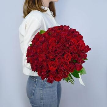 Красные Розы Россия 40 см